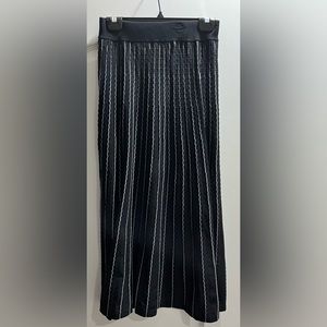 Brand new black and silver knit maxi skirt - never worn, perfect condition